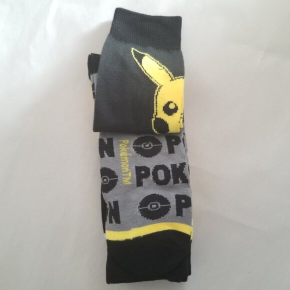 Pokemon 3 pack Crew Socks - Picture 2 of 9